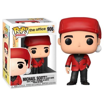  The Office Figurine Pop! Tv Vinyl Michael As Santa Bond 9 Cm