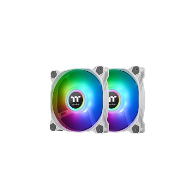 THERMALTAKE  Pure Duo 12 Universel Ventilateur 12 cm Blanc 2 pi&egrave;ce(s)