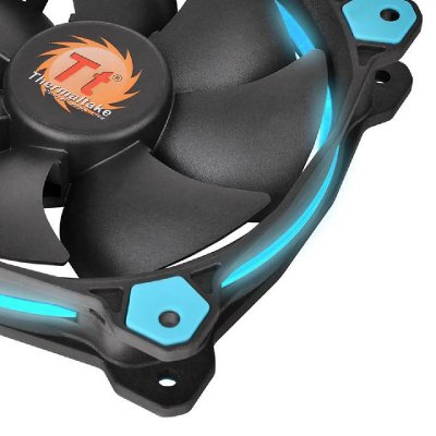 THERMALTAKE  Riing 12 Boitier PC Ventilateur 12 cm Noir, Bleu - Neuf