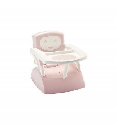 THERMOBABY  Rehausseur de chaise enfant 2en1, rose poudr&eacute; 