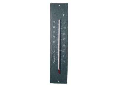 ESSCHERT DESIGN Thermom&egrave;tre de jardin en schiste