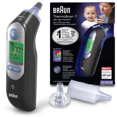 BRAUN Thermoscan 7 Thermom&egrave;tre Auriculaire avec Age Precision, IRT6520BWE