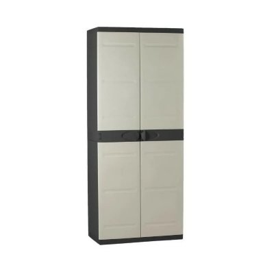 PLASTIKEN Tidy cupboard 70X44X176CM 4B  res neg/bei titanium