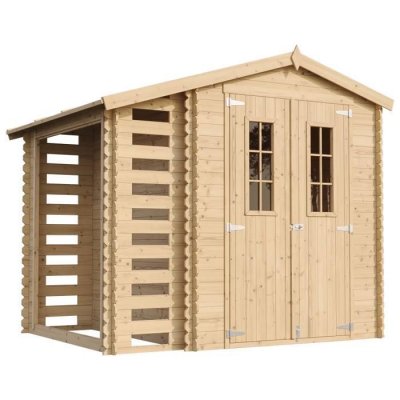 Timbela Abri de jardin M386C H218 x 272 x 206 cm / 3,53 + 0,97 m2