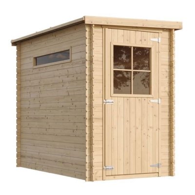 TIMBELA  M306+M306G - Abri de jardin en bois AVEC SOL TRAIT&Eacute;