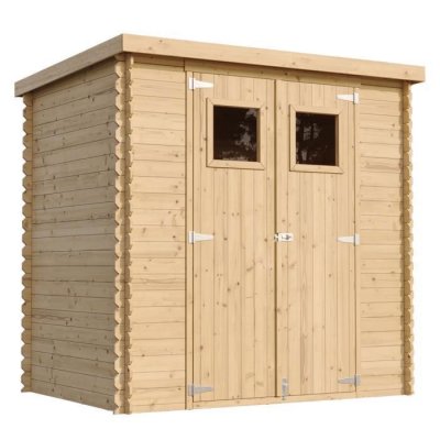 TIMBELA  M311 Abri de jardin en bois - l204xL142xH200cm / 2.22m2