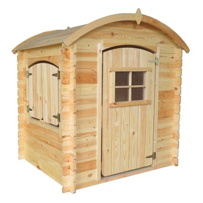 TIMBELA  M505-1 Maison en bois pour enfants SANS PLANCHER - 112x146xH145cm/1.1m2
