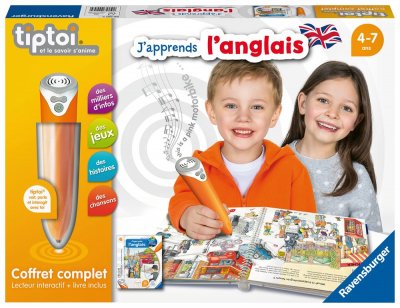 RAVENSBURGER Tiptoi&reg; - Coffret Complet Lecteur Interactif + Livre J'apprends L'anglais