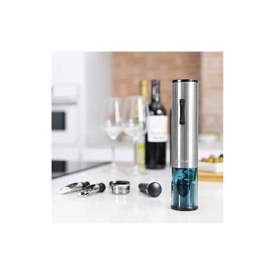 CECOTEC Tire-bouchon &eacute;lectrique InstantCork 1000 Gourmet Acier, &agrave; piles