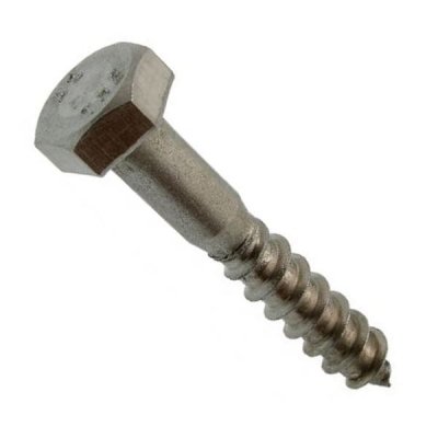 ACTON Tirefonds bois inox A2 - filetage partiel - 8x60 - 100 pi&egrave;ces 