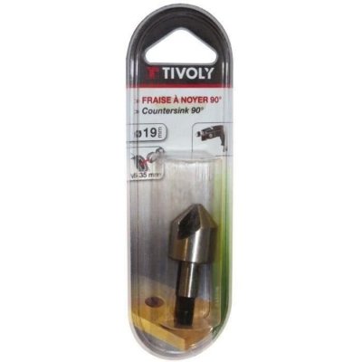 TIVOLY  - Fraise conique pour logement des t&ecirc;te de vis - d: 19 mm