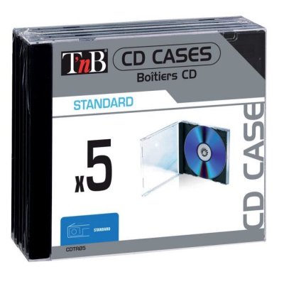 T NB SA Tnb - Bo&icirc;tiers pour CD T'nB Slim transparents x5