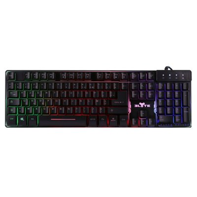 ELYTE TNB  KY-100 - Clavier GAMER semi-m&eacute;canique rainbow - noir