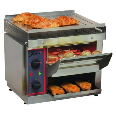  Toaster Convoyeur &agrave; Quartz - 2,2 kW - Sofraca - - Inox 362x505x384mm