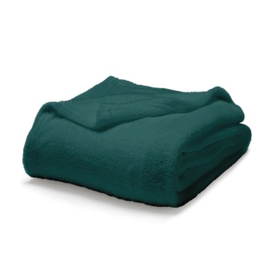 Today plaid polaire 200g/m&sup2;, moelleux emeraude 240 x 220