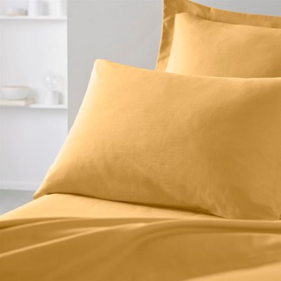 TODAY  Taie d'oreiller Essential - 50 x 70+5 cm - 100% Coton uni - Ocre
