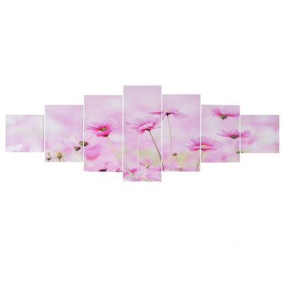 MENDLER Toile de d&eacute;coration murale, tableau t375 xl en 7 parties 245x87cm - fleurs