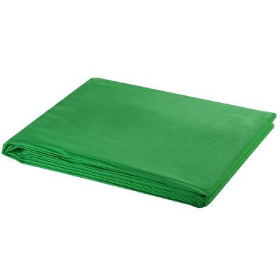 VIDAXL Toile de fond Coton Vert 600 x 300 cm Incrustation