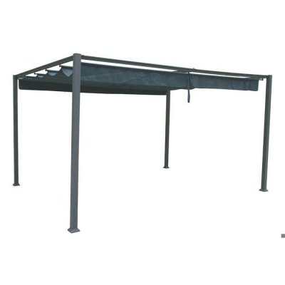 HESPERIDE Toile de toit pour la tonnelle Palmeira 4 x 3 m Ardoise - Hesp&eacute;ride