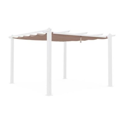 SWEEEK Toile de toit taupe pour tonnelle 3x4m Condate - toile de rechange pergola. toile de remplacement
