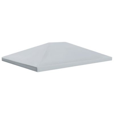 VIDAXL Toile sup&eacute;rieure de belv&eacute;d&egrave;re 310 g / m&sup2; 4 x 3 m Gris