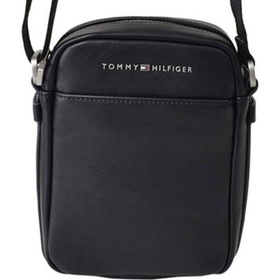 TOMMY HILFIGER  Sac &agrave; bandouli&egrave;re noir / blanc