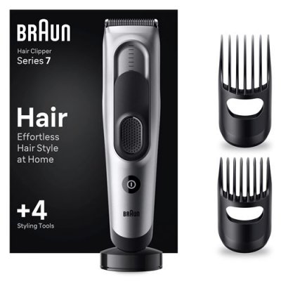 BRAUN Tondeuse &agrave; cheveux  Series 7 HC7390 Gris et Noir