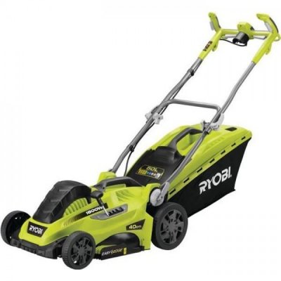 RYOBI Tondeuse a Gazon &eacute;lectrique 1800W 40cm de coupe RLM18E40H 5 r&eacute;glages de hauteur d 