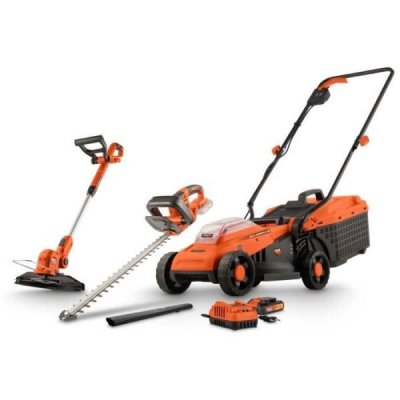 DUAL POWER Tondeuse &agrave; gazon Powerplus POWDPGBOX25 20 V 33 cm