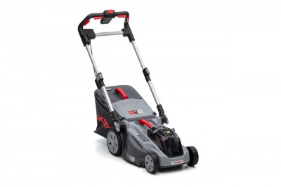IKRA Tondeuse &Agrave; Gazon Sans Fil Pouss&eacute;e 36v Mulching Avec Bac Souple 42l Largeur 38cm Ib-lm 38