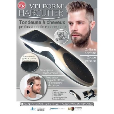 VELFORM SAUNA REDUCER Tondeuse cheveux rechargeable Velform