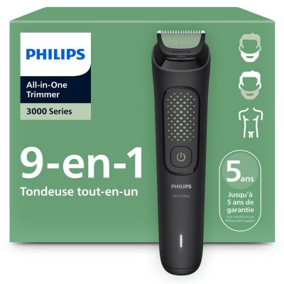 PHILIPS Tondeuse Homme  MG3945/15 All in One Series 3000 Noir et Vert