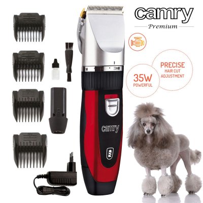 CAMRY Tondeuse pour animaux domestiques rouge noir