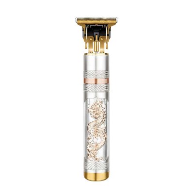 AVIZAR Tondeuse pour Cheveux 3W Sans Fil 1200mAh Rechargeable Design Dragon Grav&eacute; Dor&eacute;e