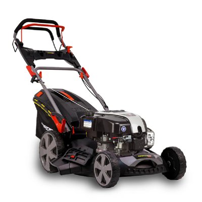 GARDEO PRO Tondeuse thermique tract&eacute;e 161CC avec moteur Briggs and Stratton, mulching et &eacute;jection lat&eacute;rale