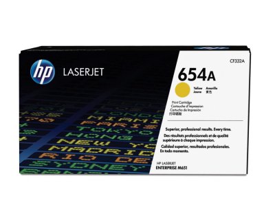 HP Toner  CF332A n&deg;654A - Yellow