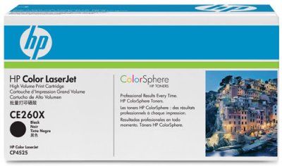 HP Toner laser CE260X -  - 649X - Noir