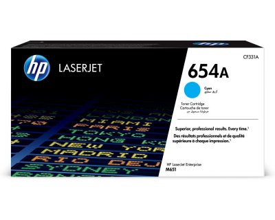 HP Toner laser CF331A -  - 654A - Cyan