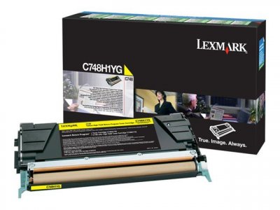 LEXMARK Toner  Jaune Haut Rendement LRP pour gamme C748