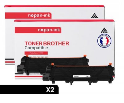 TONERMEDIA  - x2 Toners BROTHER TN-2320XL compatibl