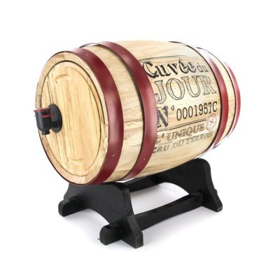 GENERIQUE Tonneau distributeur &agrave; vin - 5 l - mod&egrave;le al&eacute;atoire
