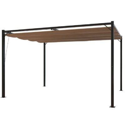 CONCEPT USINE Tonnelle autoportante 3x4m avec toile en polyester taupe tusa - Taupe