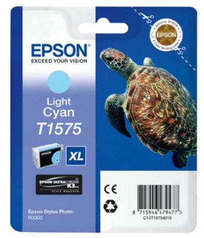EPSON tortue T1575 cyan clair XL