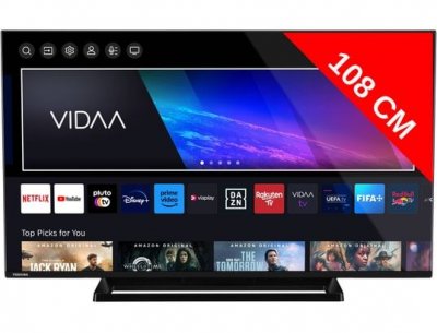 TOSHIBA  TV QLED 4K 108 cm 43QV3363DG
