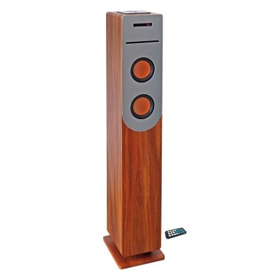 INOVALLEY Tour de son finition Bois avec lecteur CD, Bluetooth, FM et USB, 100W + t&eacute;l&eacute;commande