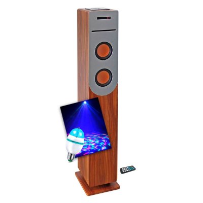 INOVALLEY Tour de son -  - HP34-BTH-CD - Finition Bois - 100W - Bluetooth - Lecteur CD
