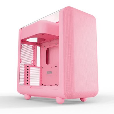 HYTE Tour midi   X50 Strawberry Milk Bo&icirc;tier, Bo&icirc;tier gaming, Bo&icirc;tier PC rose