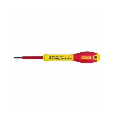 Tournevis &eacute;lectrique isol&eacute; 1000V Fatmax - Embout plat - Stanley