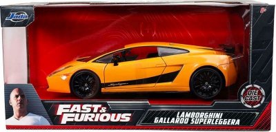  Toys Fast & Furious Lamborghini Gallardo 253203067 Echelle 1:24 Jaune