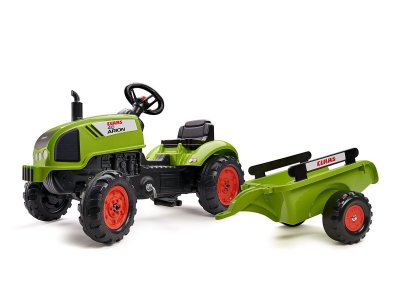 FALK Tracteur enfant Claas arion + remorque